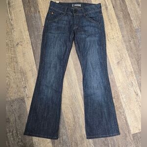 Hudson Bootcut Jeans Size 27 Womens Button Flap Pockets W170dks Dark
